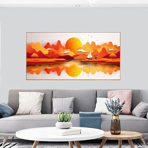 Large Diamond Painting 200x100cm Diamond Art Painting Cartoon Diamond Painting Kit, DIY Landscape Diamond Art Kits Adults,Full Diamond Crystal Rhinestone Arts and Crafts Painting,Room Decor ZX-111 - Image 2