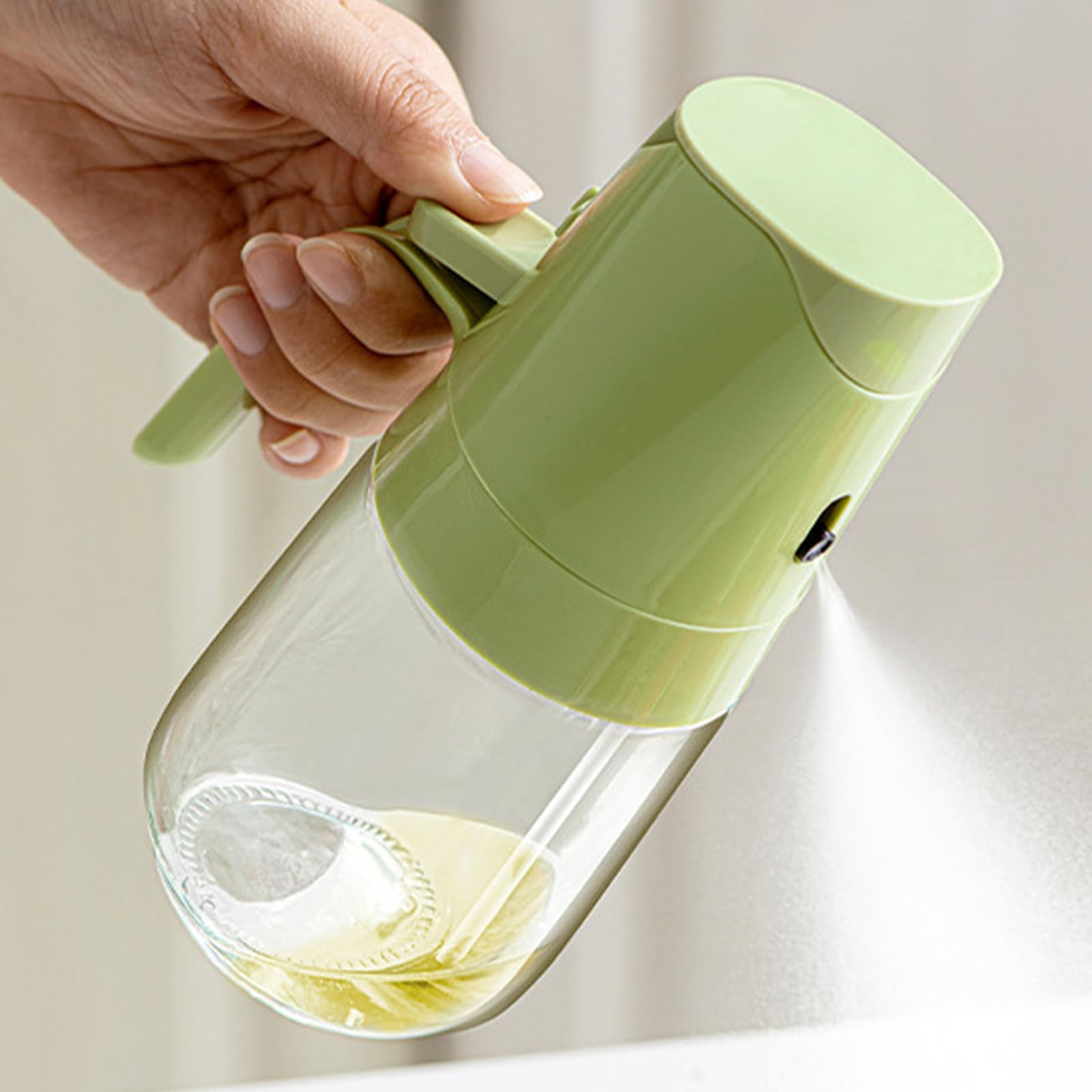 Dispenser spray per olio d'oliva, flacone da 300 ml per cucinare, grigliare, cuocere, barbecue, friggitrice ad aria, picnic, ristorante, giardino, frittura