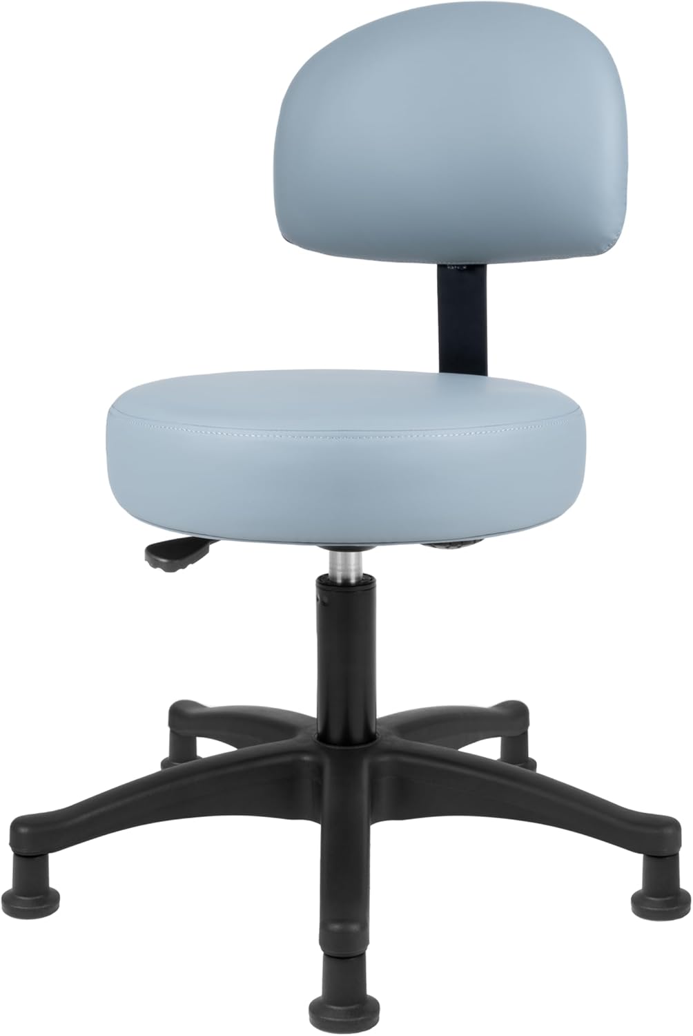 TAKE UR SEAT® Economical Multi-Purpose Medical Spa Chair Stool with Adjustable seat and Back Height. Advanced Fabric seat Cover is Easy to Clean. Glide (Table Height Grey)