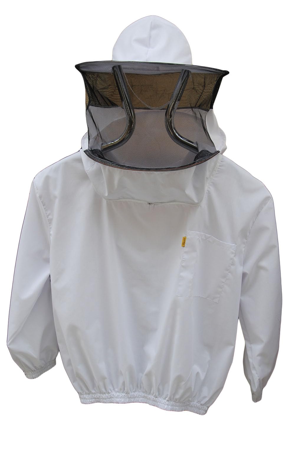 LYSON Imkerjacke Imkerbluse mit Hut Professionelle Imkerbekleidung Imkerbekleidung Imkerjacke mit Reißverschluss Professionelle Imkerbekleidung Schutzjacke Imkerei Bienen Weiß Größe XXXL