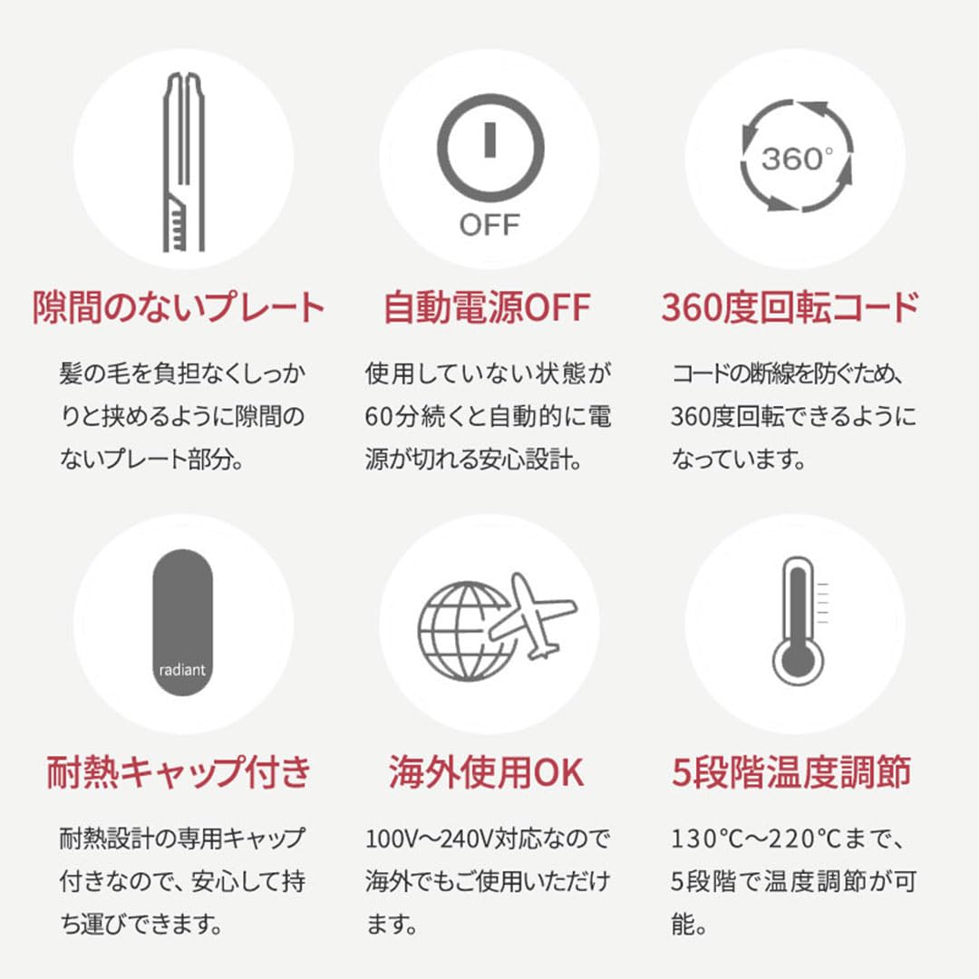 Amazon | シルクプロ ヘアアイロン ラディアント ライト 24mm
