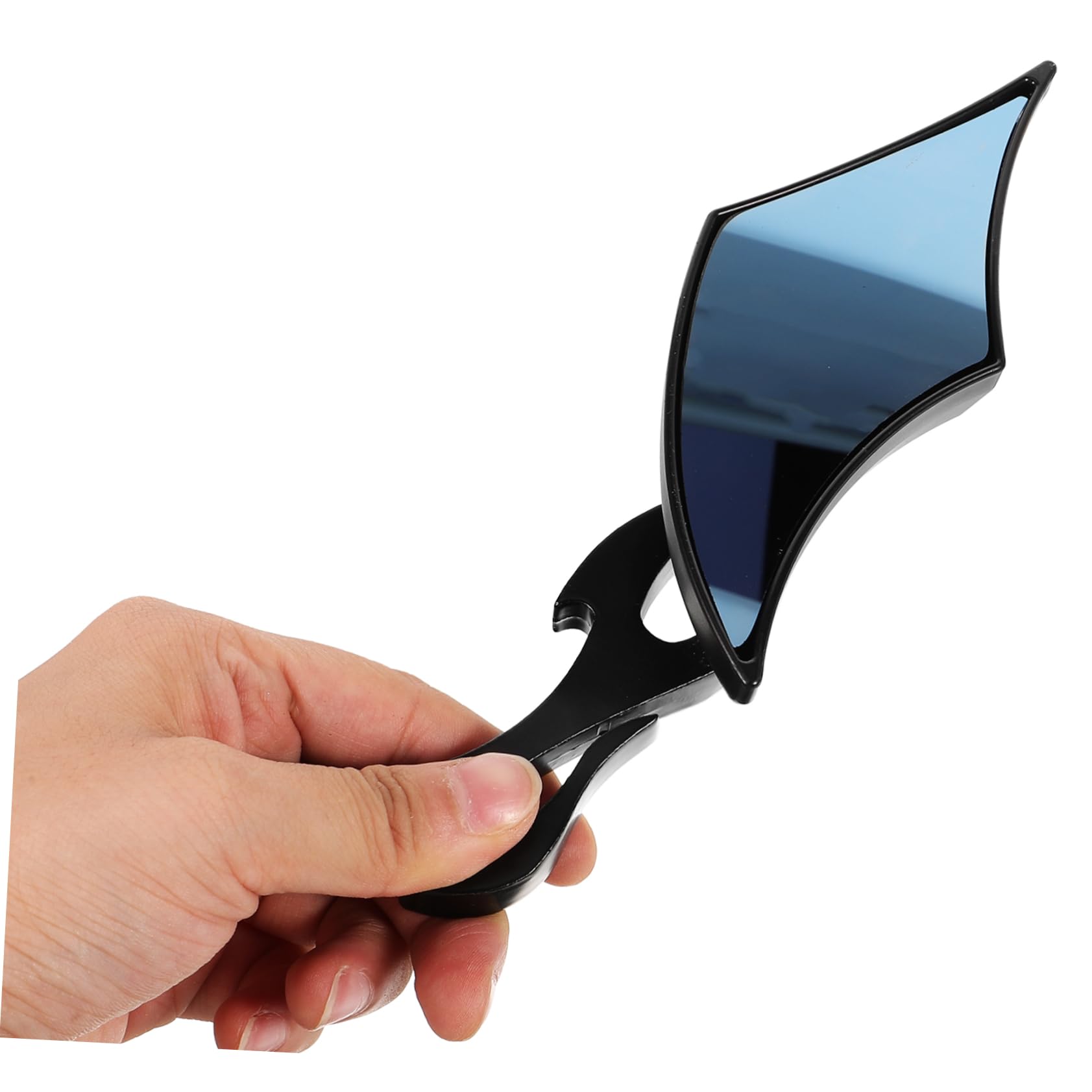 Rétroviseurs de Guidon Noir pour Moto et Vélo Électrique Lot de 2 Abs et Verre, Installation Facile Large Compatibilité