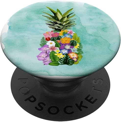 Piña Playa Tropical Food Beachy Gift Mint PopSockets intercambiables PopGrip