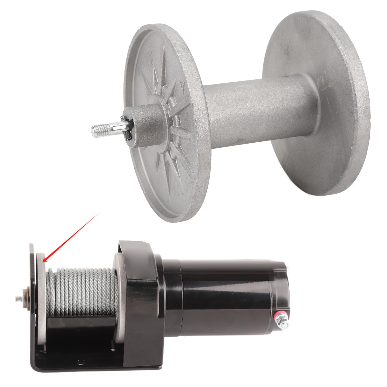 UTV Winde Ersatztrommel Metall Konstruktion 2000-4000 lbs Glattes Ziehen Ideal Für Offroad Geländewagen ATV Quad Bootswinde Zugset Ersatzteil