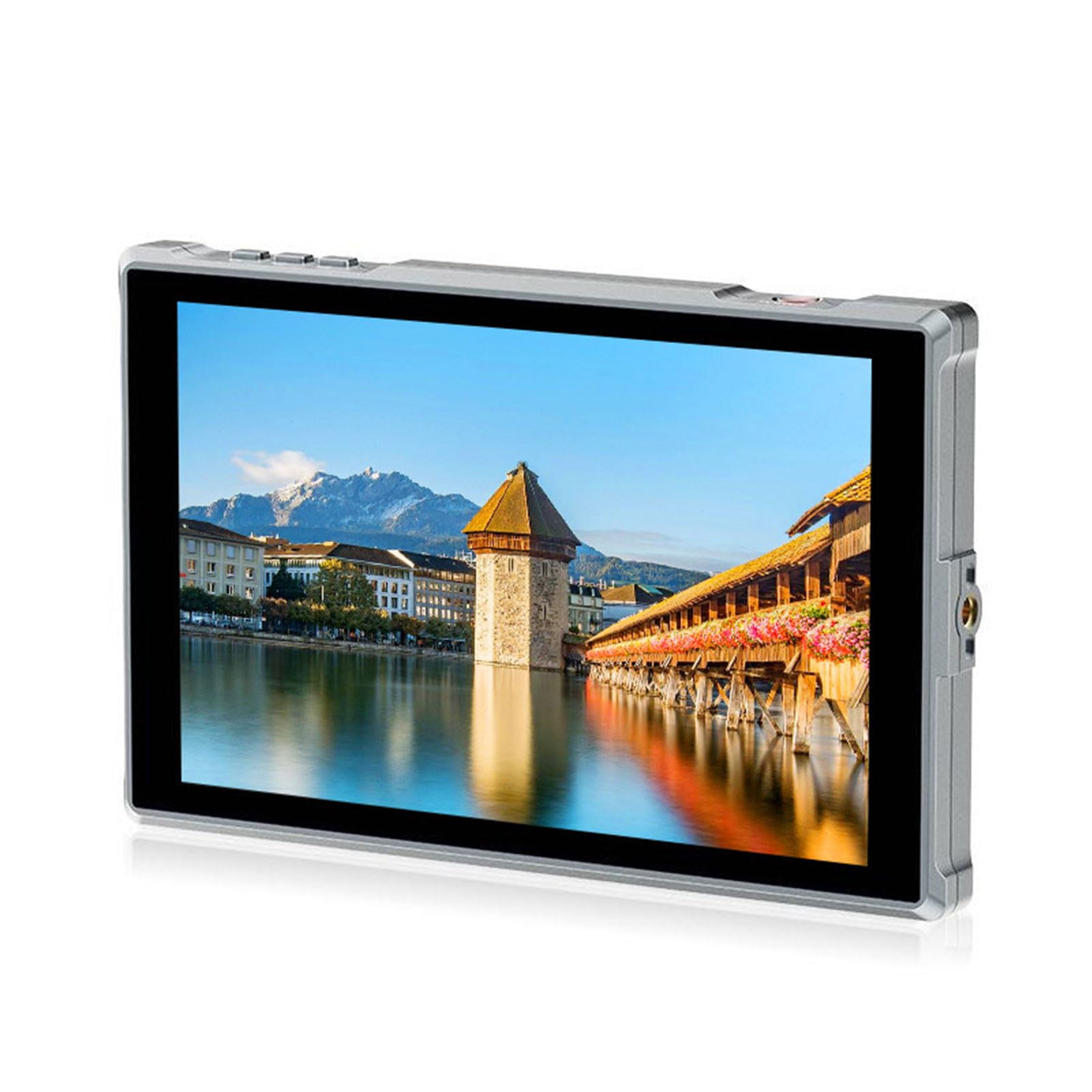 Karlak Monitor de Campo DSLR con Cámara de 7 Pulgadas, Pantalla Táctil 1280x800 para Videoblog, Diseño Delgado y Liviano con Entrada 4K, Amplio ángulo Visión y Botones
