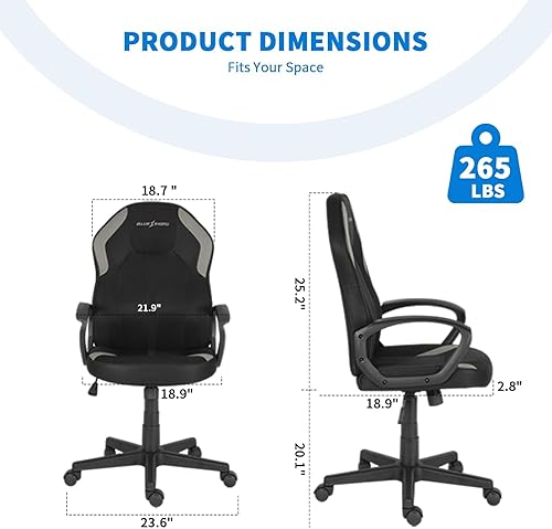Miniatura 2 de Vigosit Ergonomic Mesh Gaming Chair for Adults, Breathable High Back Computer Desk Seat with Lumbar Support, Swivel Video Game Furniture for Long