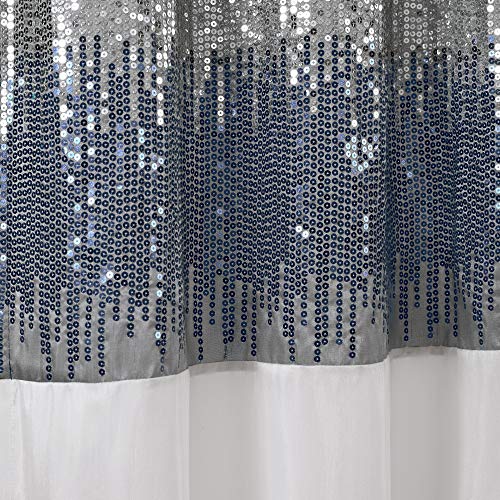 Lush Decor Night Sky Panel for Living Bedroom, Dining Room (Single Curtain), 84" x 42" Navy and White, W 42" x L 84" (1 Panels) - Image 4
