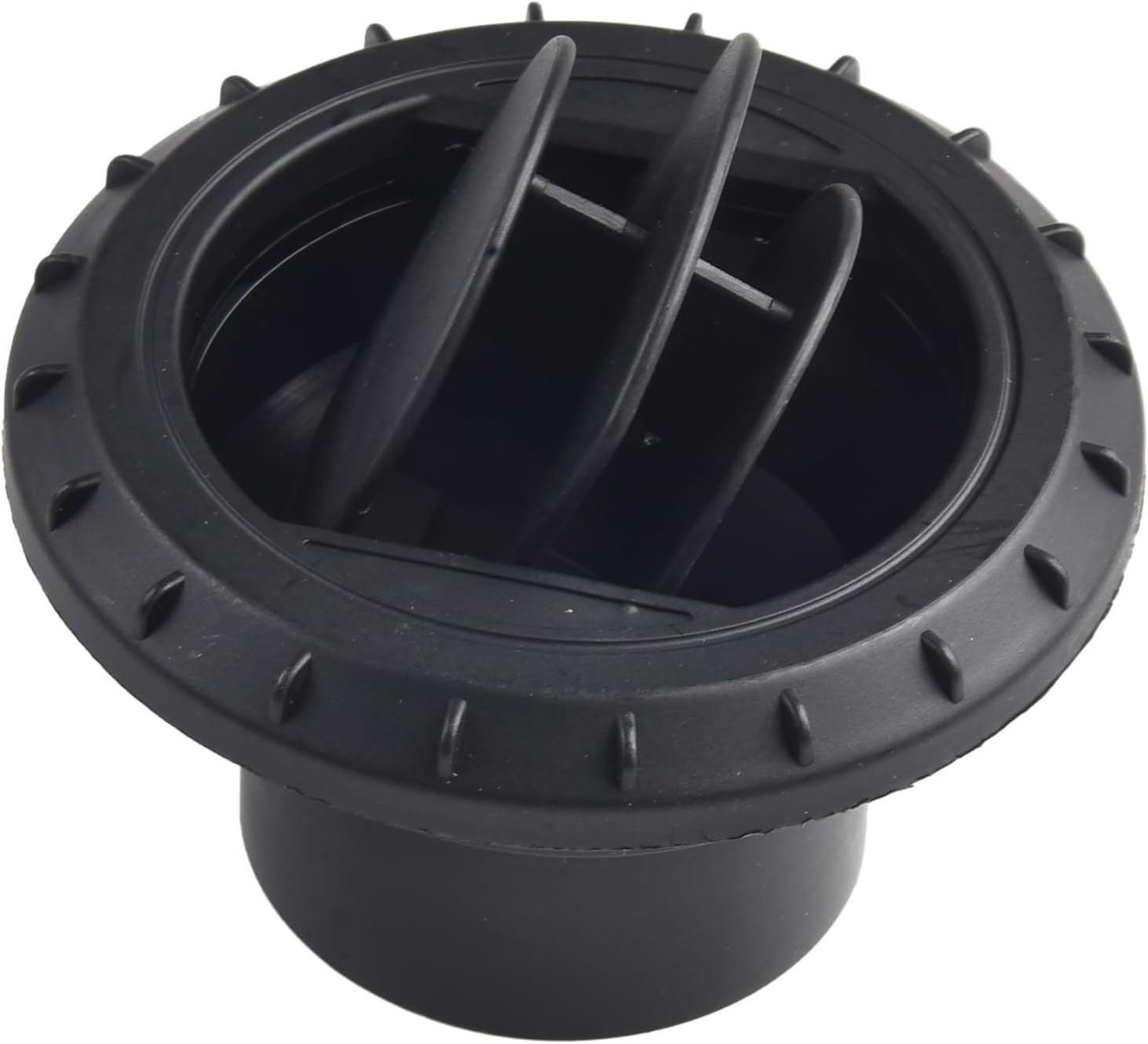 Zodazoqa 1 pcs diesel heater duct hose vent outlet swivel black, air conditioning vent outlet black warm air outlet, swivel warm air outlet(60mm)