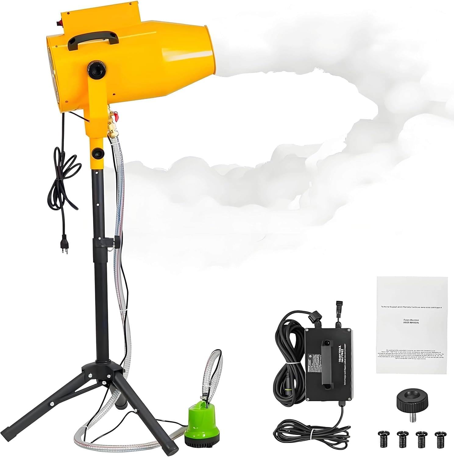 1200W Stage Jet Foam Making Machine, Large Stage Foam Machine Yellow