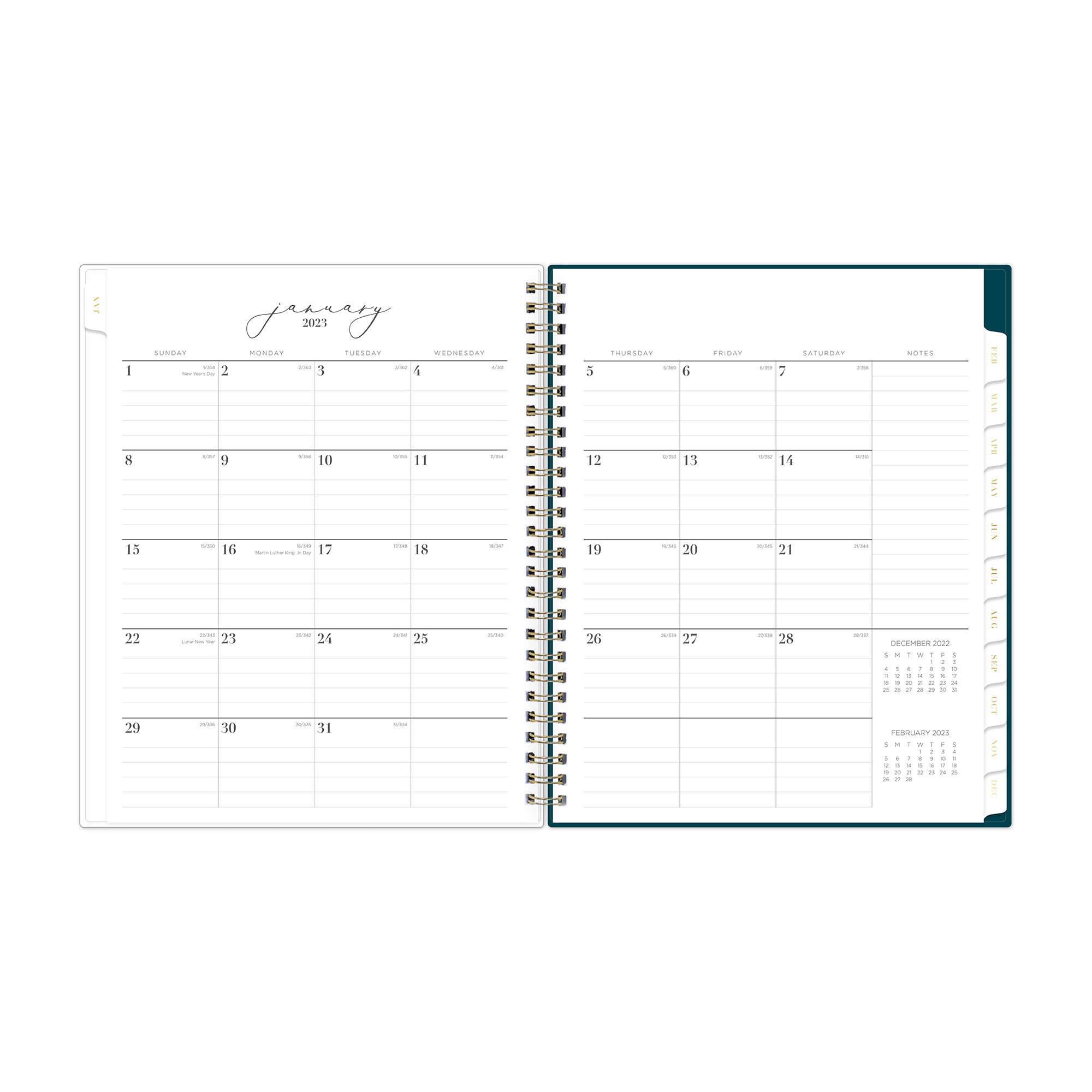 Amazon.com: Blue Sky Life Note It 2023 Weekly and Monthly Planner Notes, 7"  x 9", Frosted Cover, Wirebound, Marina (139480-23) : Everything Else