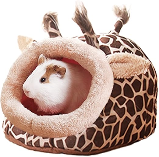 Guinea Pig Rat Bed and Hideout for Ferret Hedgehog Sleep and Hide, Hamster Small Pet Animals Supplies Toy Cage Accessories Nest