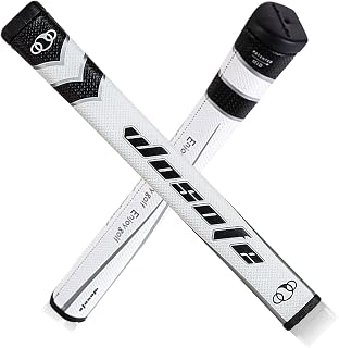 Golf Putter Grips, Midsize for Men 45g 2.0 Fit Most Iron Club Pistol Shape Lightweight Tacky Surface Delicate Pattern Soft Polyurethane Material Comfortable Feel 6 Colors for Choose