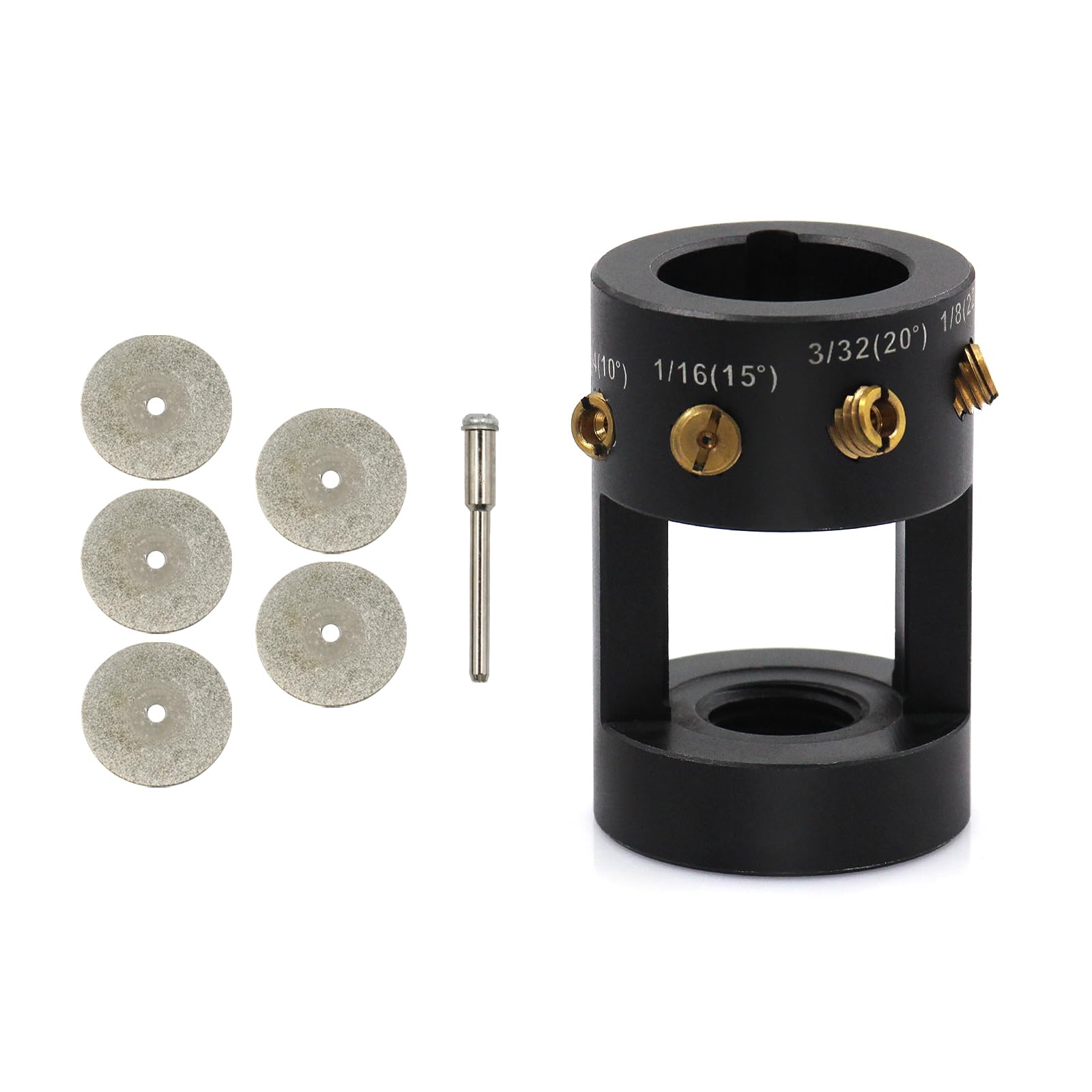 Shkalacar Aluminium Tungsten Electrode Sharpener Grinder TIG Welding Tool,Outil de soudage TIG à tête Multi-Angle, affûteur d'électrode de broyeur en tungstène