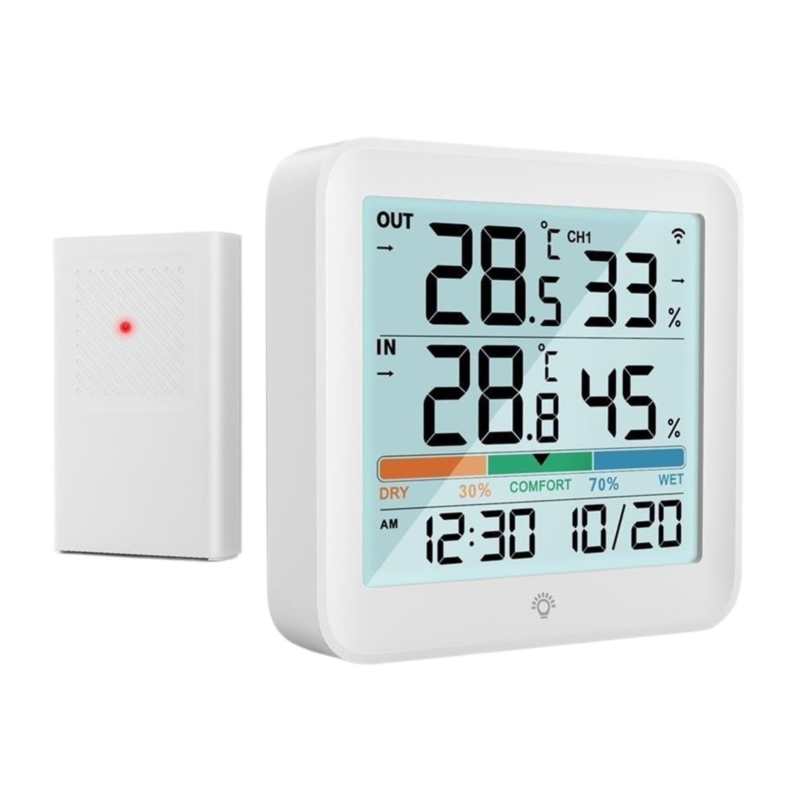 LCD Thermomètre Numérique Hygromètre Intérieur Extérieur Température Humidité Mètre Et Capteur D'humidité Bureau Maison Précis Rapide Surveillance Temps Réel