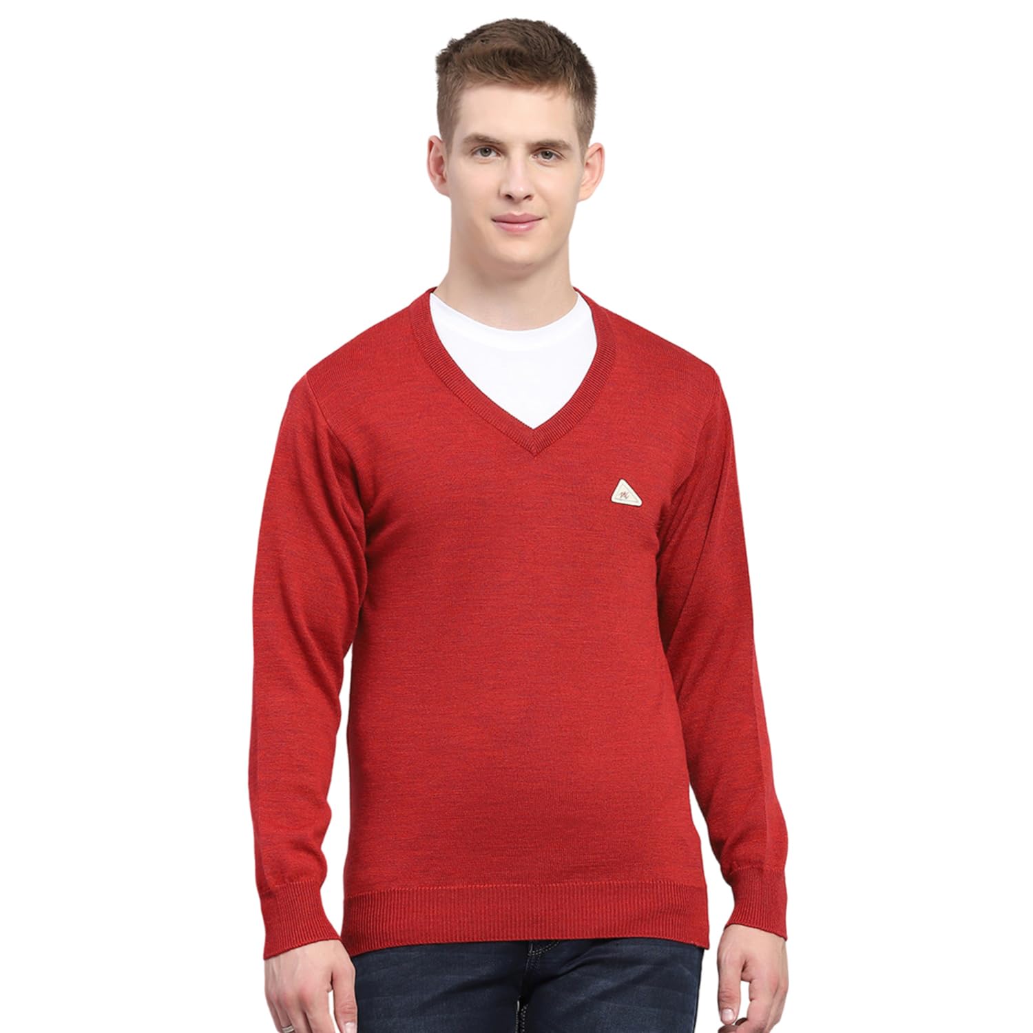 - Men's Regular Fit Pullover | Solid Pattern | Pull On Closure with Full Sleeve V Neck Winter Pullover for Men's