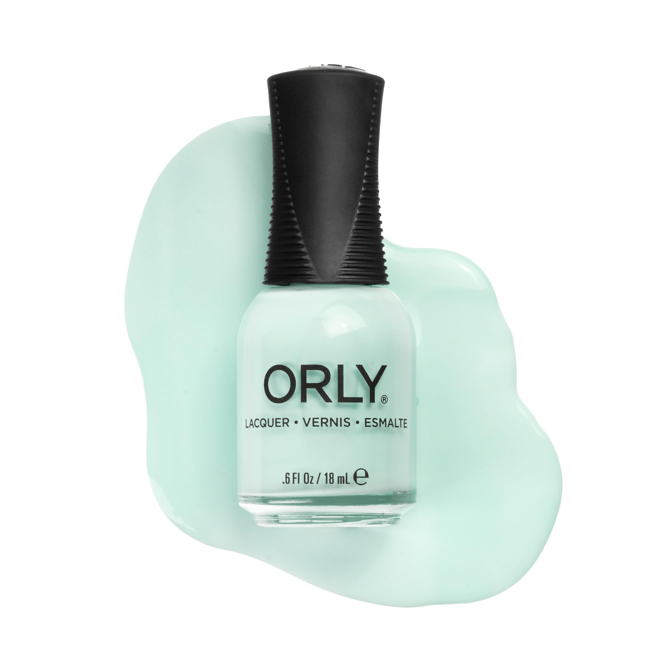 ORLY Pastel Blue-Green Nail Polish | Crème Finish | Smooth, Even Coverage | Precision Gripper Cap | Vegan & Cruelty-Free (Butterfly Pea)