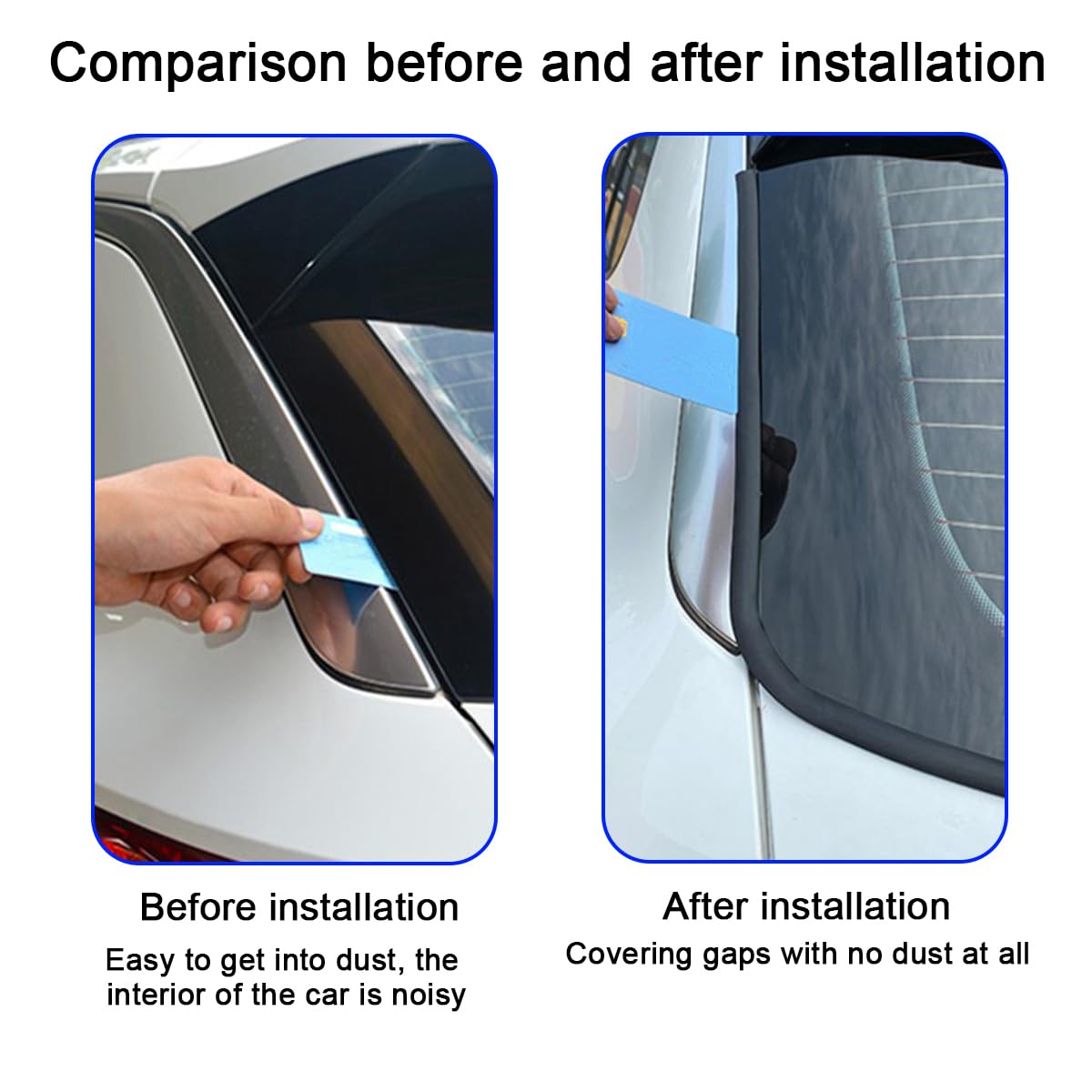 Guarnizione Per Finestrini Auto - Gomma Antigraffio, 4 M, Nero, Universale - Foto 6