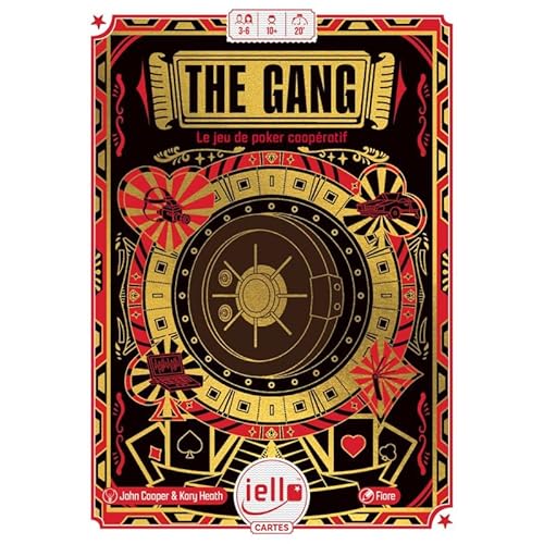 IELLO The Gang – Le Poker coopératif pour Le Casse du siècle ! Alliez stratégie et Coordination façon Texas Hold’em – sans Bluff, mais avec Tension et Esprit d’équipe garantis.