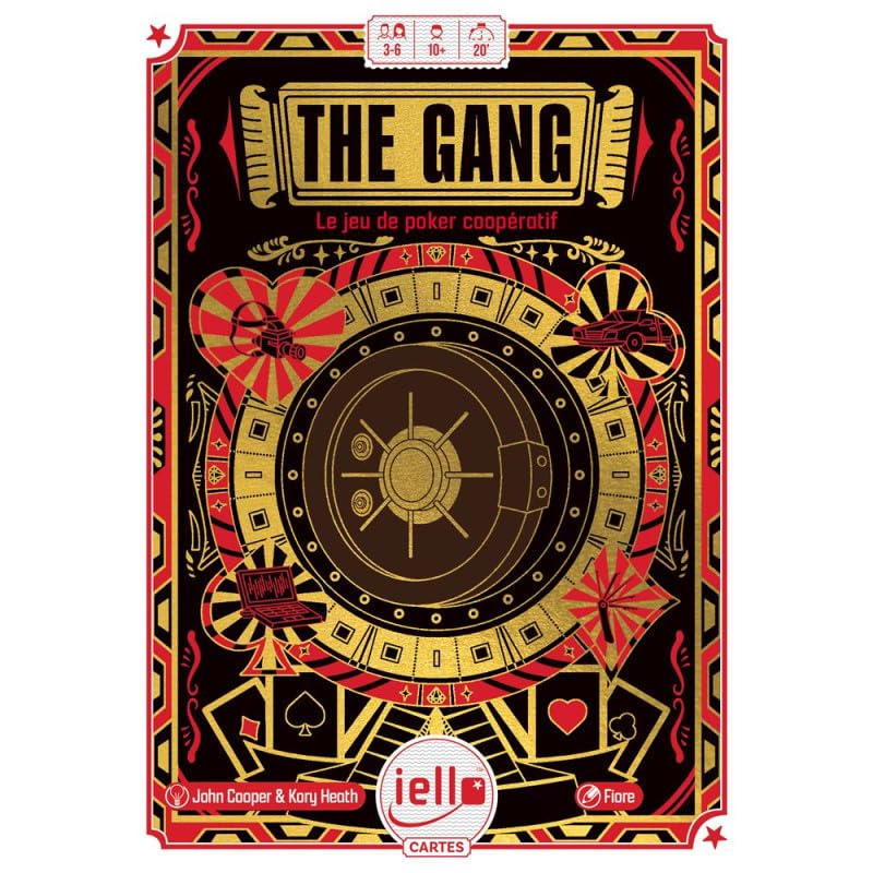 IELLO The Gang, Cooperative Poker for The Break of the Century! Combine strategy and coordination in Texas Hold'em style