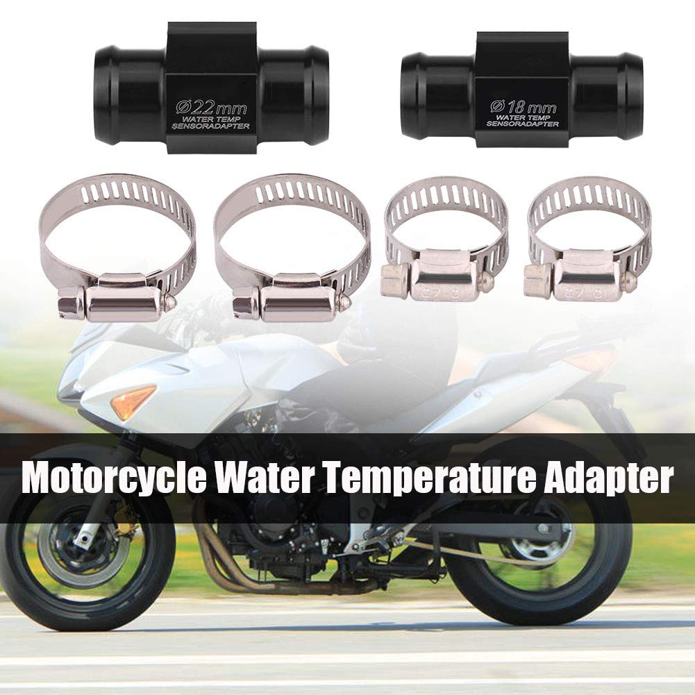 Adattatore per temperatura dell'acqua per moto, adattatore per tubo flessibile per tubo di giunzione temperatura temperatura acqua Adattatore per sensore temperatura refrigerante acqua(22mm)