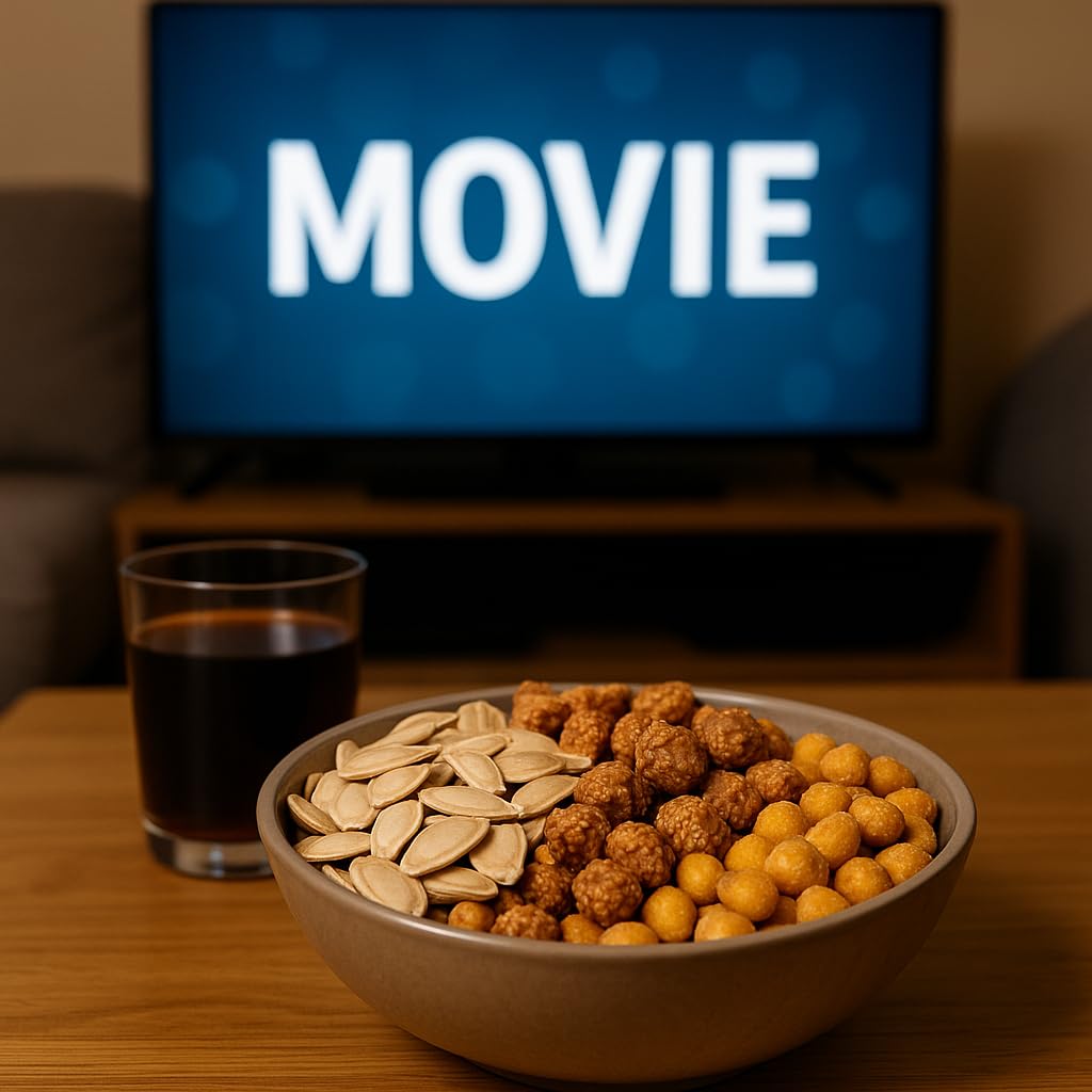 SALMANLI 12x 150g Kürbiskerne geröstet & gesalzen, Idealer Snack für Partys, Filmabende oder als Urlaubsbegleiter