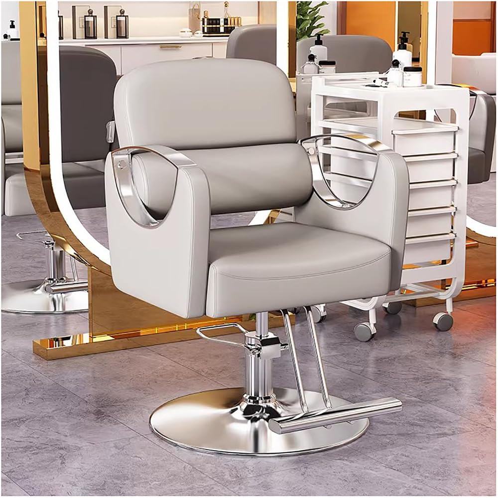 Fauteuil de coiffeur multifonctionnel pivotant réglable en hauteur