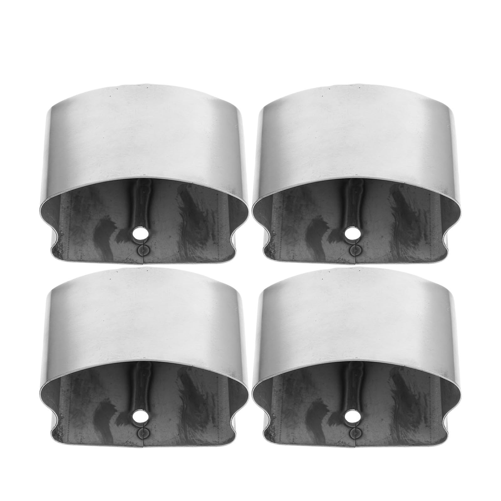 Tapas de PVC para pasamanos INOOMP plateadas en pack de 4 unidades