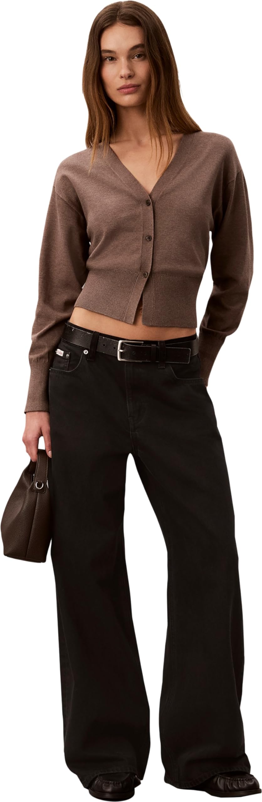 Calvin Klein Bolso pequeño con correa de cincha para mujer Lv04f3892g Crossover, Marrón (Delicioso), Talla única