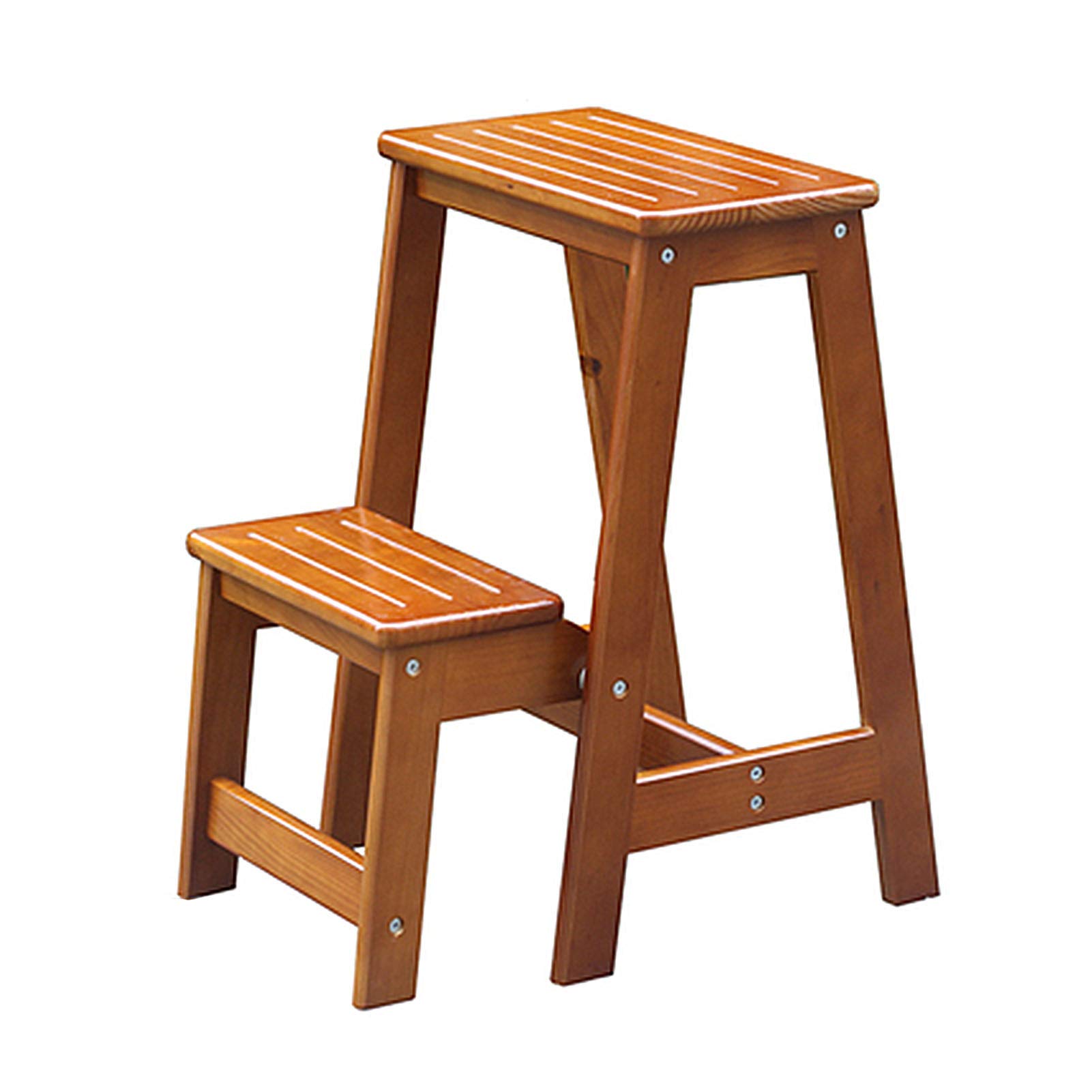 Tabouret en bois escabeau 2 marches pour ranger et poser vos fleurs