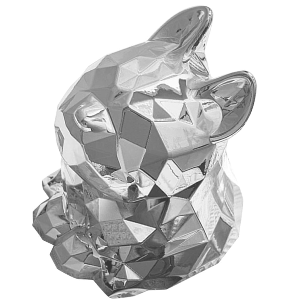 Distributeur de serviettes en résine électroplacée argentée chien Gadpiparty