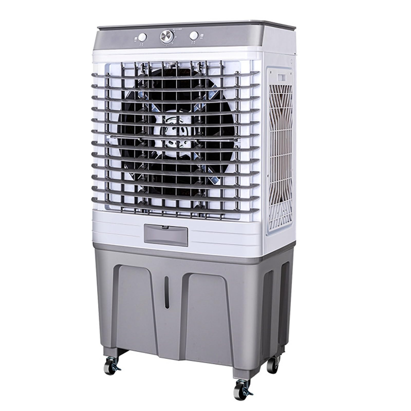 MESOVFCA Evaporative Air Cooler 26000 CFM with 15 Gal Water Tank, 120° Oscillation, 3 Speeds, Cools Up to 430 Sq. Ft, Industrial Swamp Cooler for Indoor/Outdoor Use