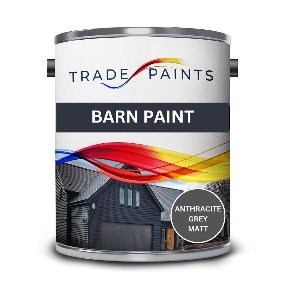 Barn Paint - Anthracite Grey Ral 7016 Matt Finish - 5 Litre…
