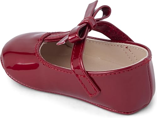 Miniatura 3 de Gymboree Zapatos planos de ballet con lazo rojo para niños unisex
