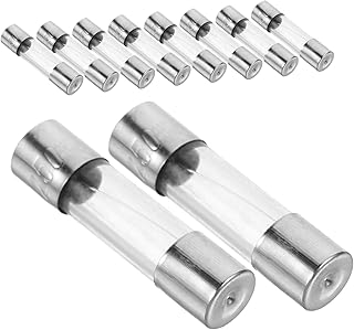 100pcs Glass Tube Fuse Fast-Blow Replacement Fuses for Christmas Lights Easy to Install Circuit Protection Glass for Easy Monitoring