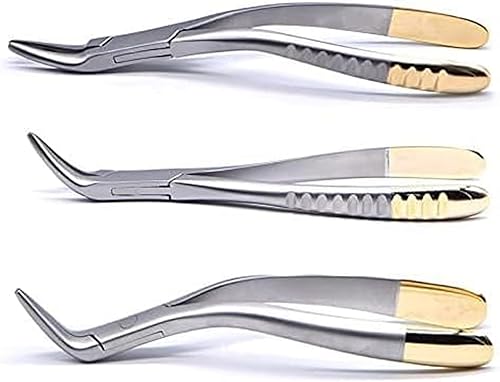 Pinzas de extracción de dientes curvos Dientes de mandíbula superior, dientes de mandíbula inferior, pinzas de extracción dental universales