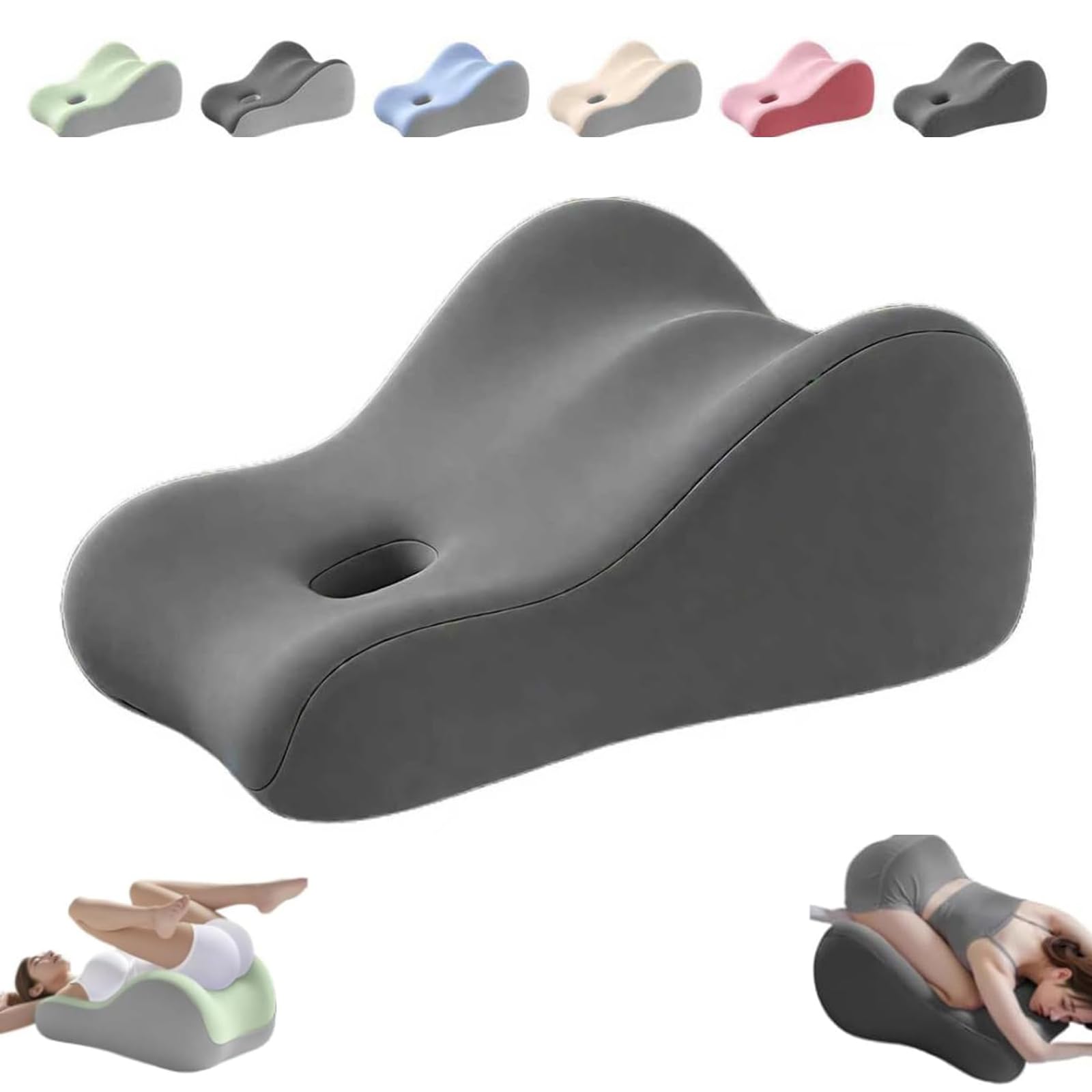Butt Cushion for Couples,Pillowcase Wedge Pillow Memory Foam,Provides Intimate Support,Fast Rebound After Impact,Suitable for Home Use,Neck Waist Relief Ideal for Sitting and Lying-F