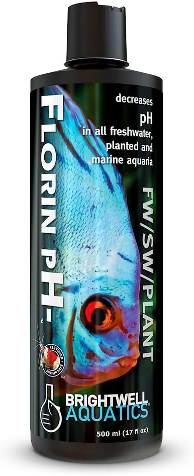 Brightwell Aquatics Florin pH- – Water Conditioner to Lower pH Level in Freshwater, Planted, and Marine Saltwater Aquariums, 500-ml