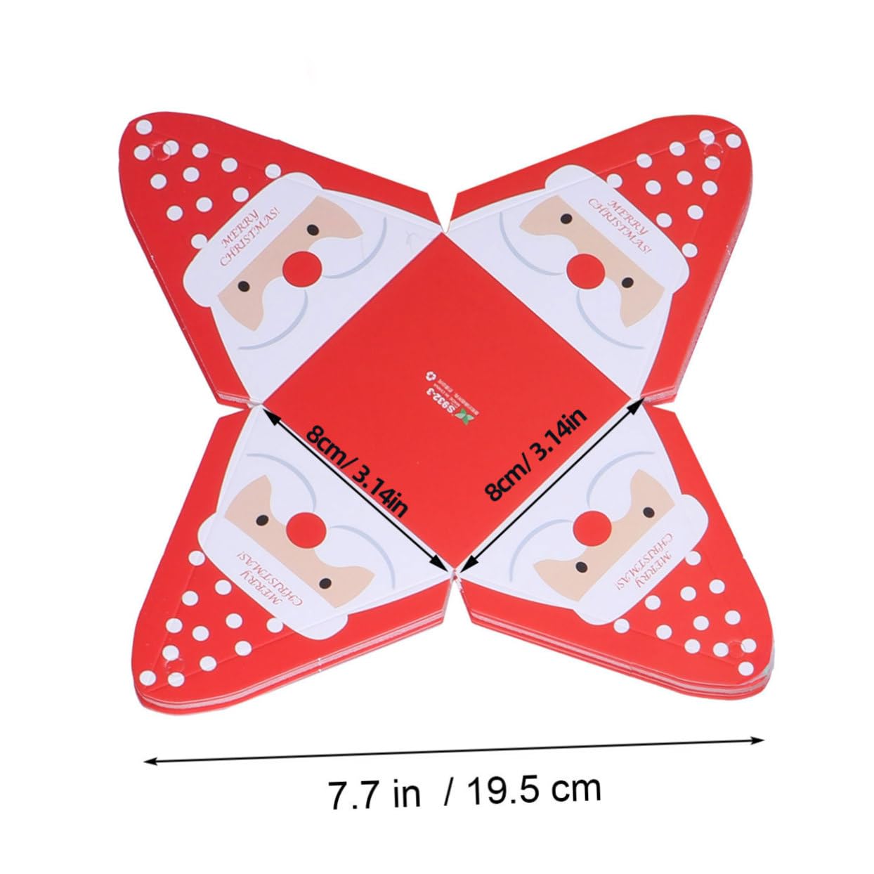 Abaodam 30 Pezzi Scatole di Carta Natalizie per Dolcetti Nastro, Design Classico Elegante, per Regali e Bomboniere a Tema Natale