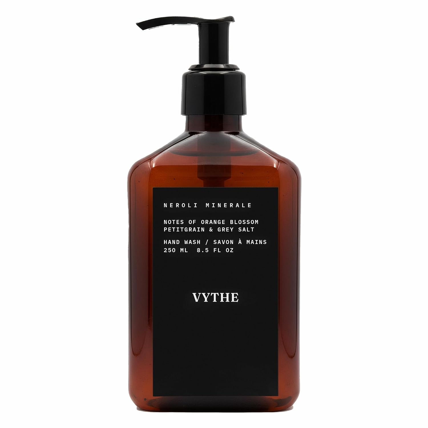 VYTHE Hand Wash, Neroli Minerale - Moisturizing Liquid Hand Soap with Aloe Vera & Argan Oil, 8.5 fl oz