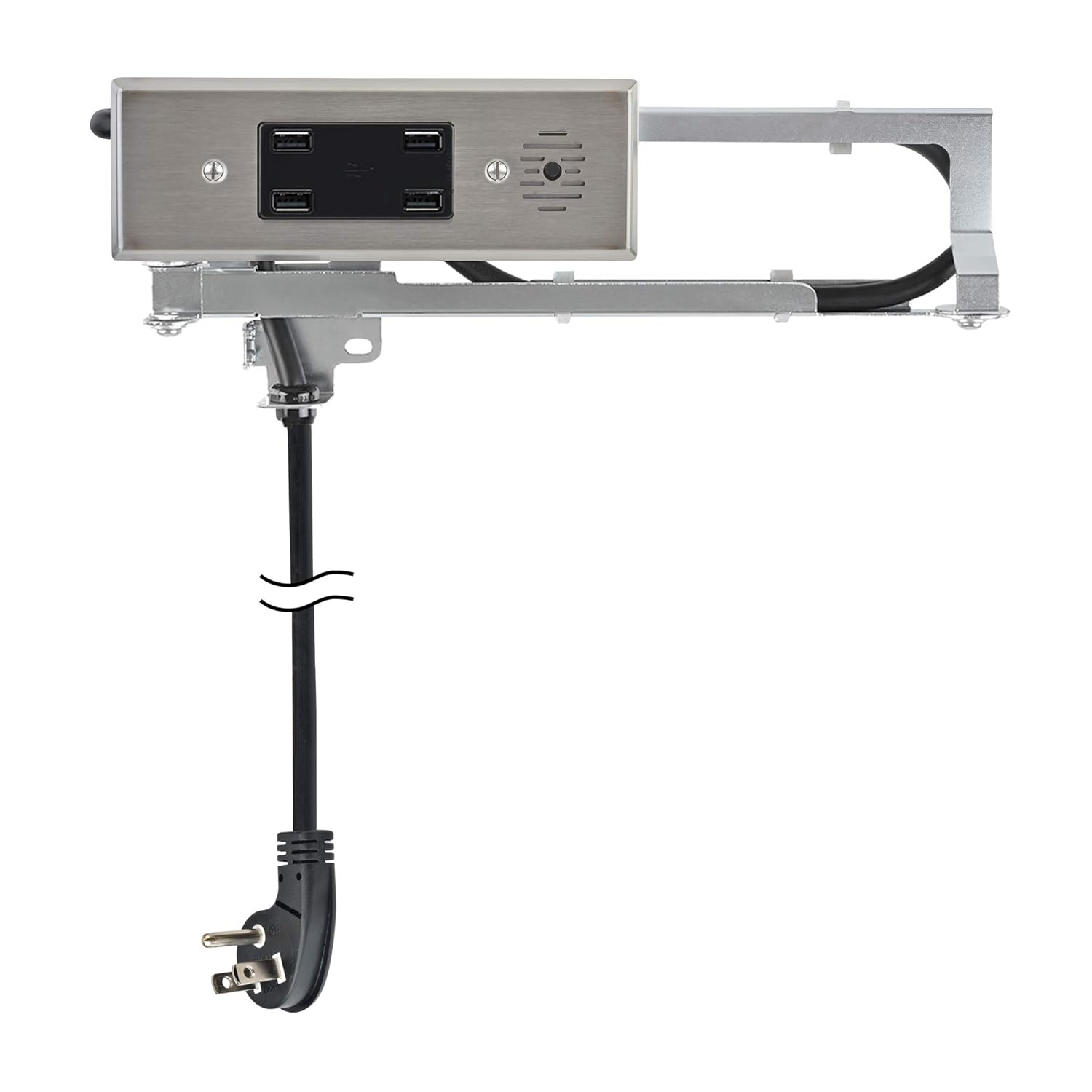 Docking Drawer Blade in-Drawer Outlet. (4) USB-A ports, Stainless Steel