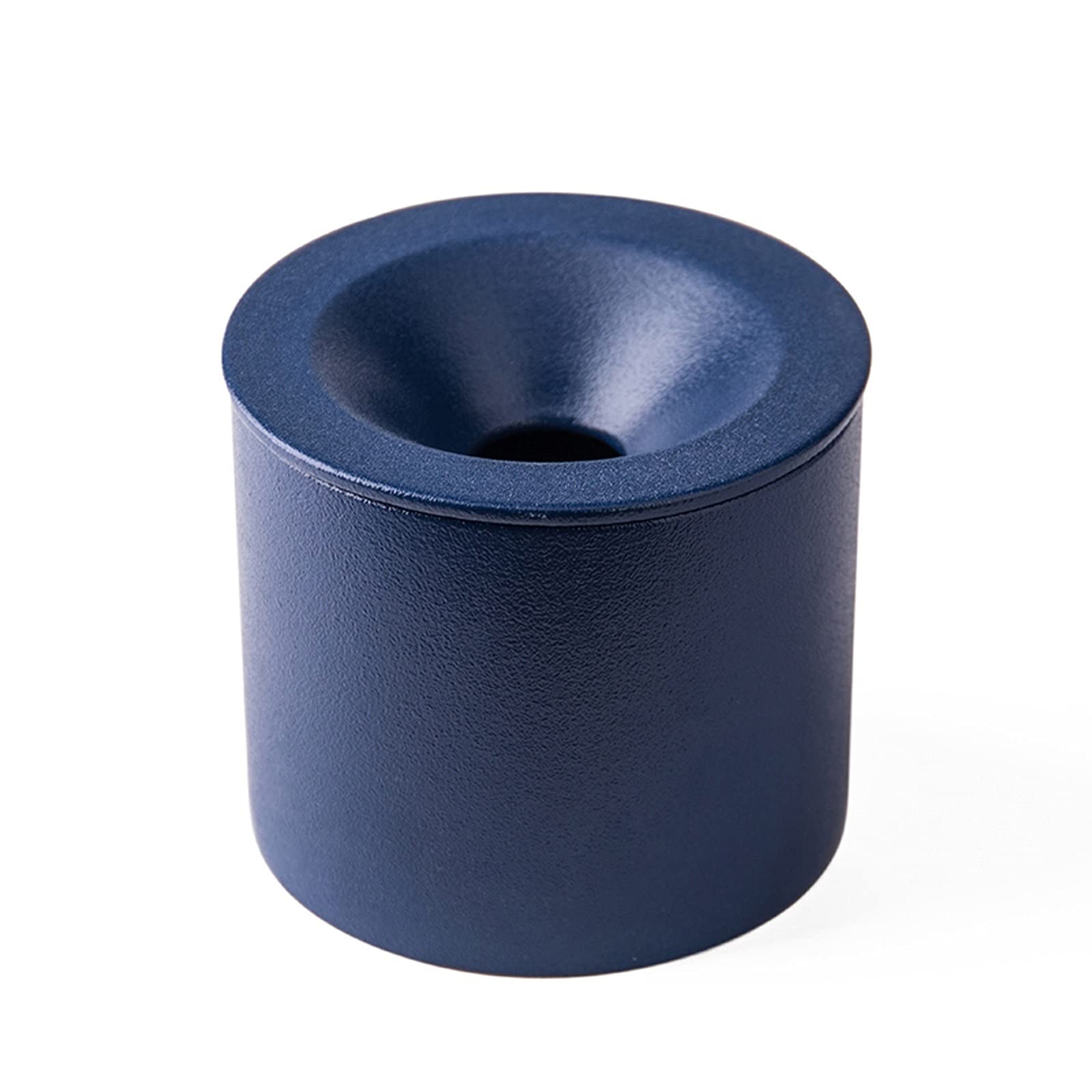 ashtray, Desktop Ashtray Ceramic with Lid Windproof Funnel Large Office Atmosphere Simple(H)
