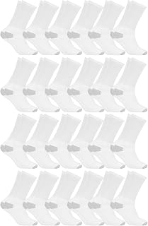 24 PAIRS Mens & Womens Wholesale Bulk Sports Crew, Athletic Case Pairs Socks, by SOCKS'NBULK