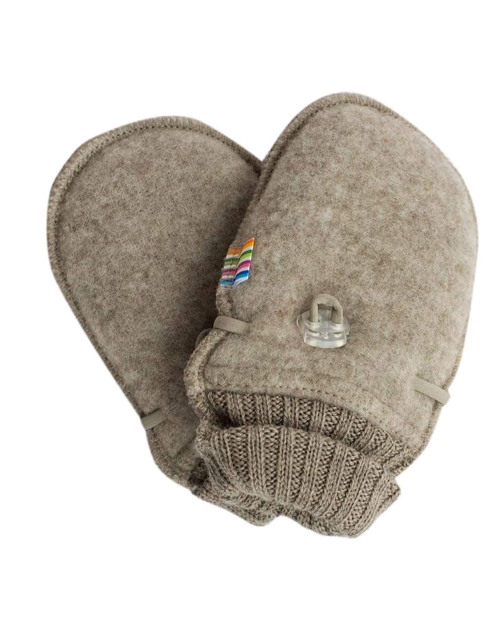 Joha 100% Wool Mittens - Brown - 86/92