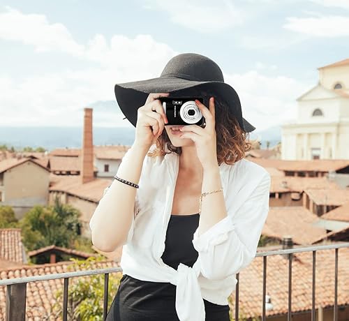 Miniatura 6 de Acuvar Cámara digital compacta de 16MP megapíxeles para fotos y video con pantalla LCD de 2.4", tarjeta SD de 32 GB, entrada de micrófono y