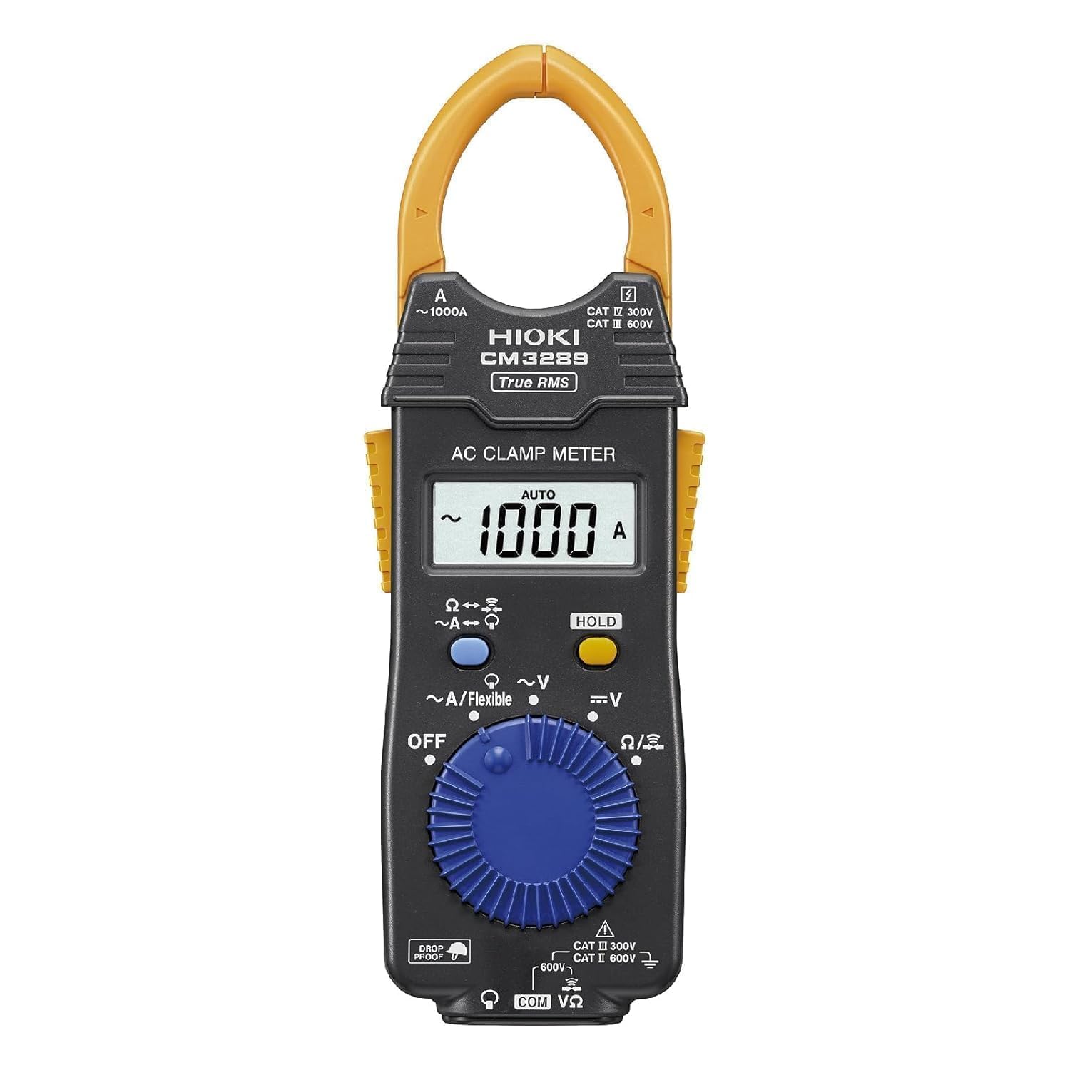 Pinza amperimétrica digital | Medición de corriente CA de verdadero valor eficaz, voltaje CA/CC, comprobador de resistencia y continuidad | Diagnóstico eléctrico industrial | Modelo: CM3289