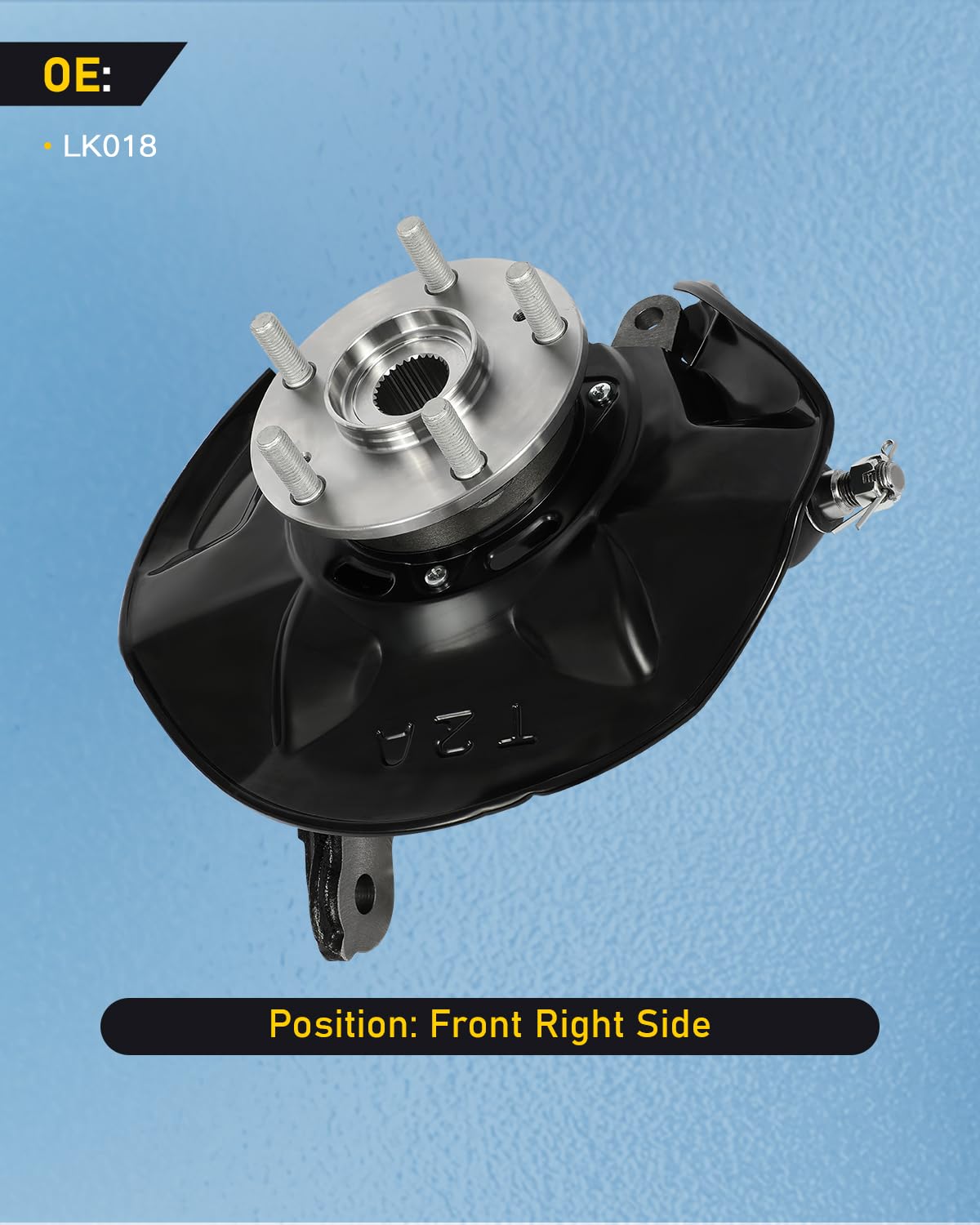 Conjunto De Nudillo De Dirección Y Cojinete De Rueda Delantero Derecho Para Honda Accord Y Acura TSX - 1 Año De Garantía