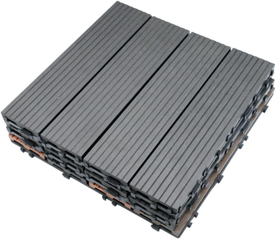 Outdoor Patio Interlocking Deck Tiles Square Composite Decking Tiles 4