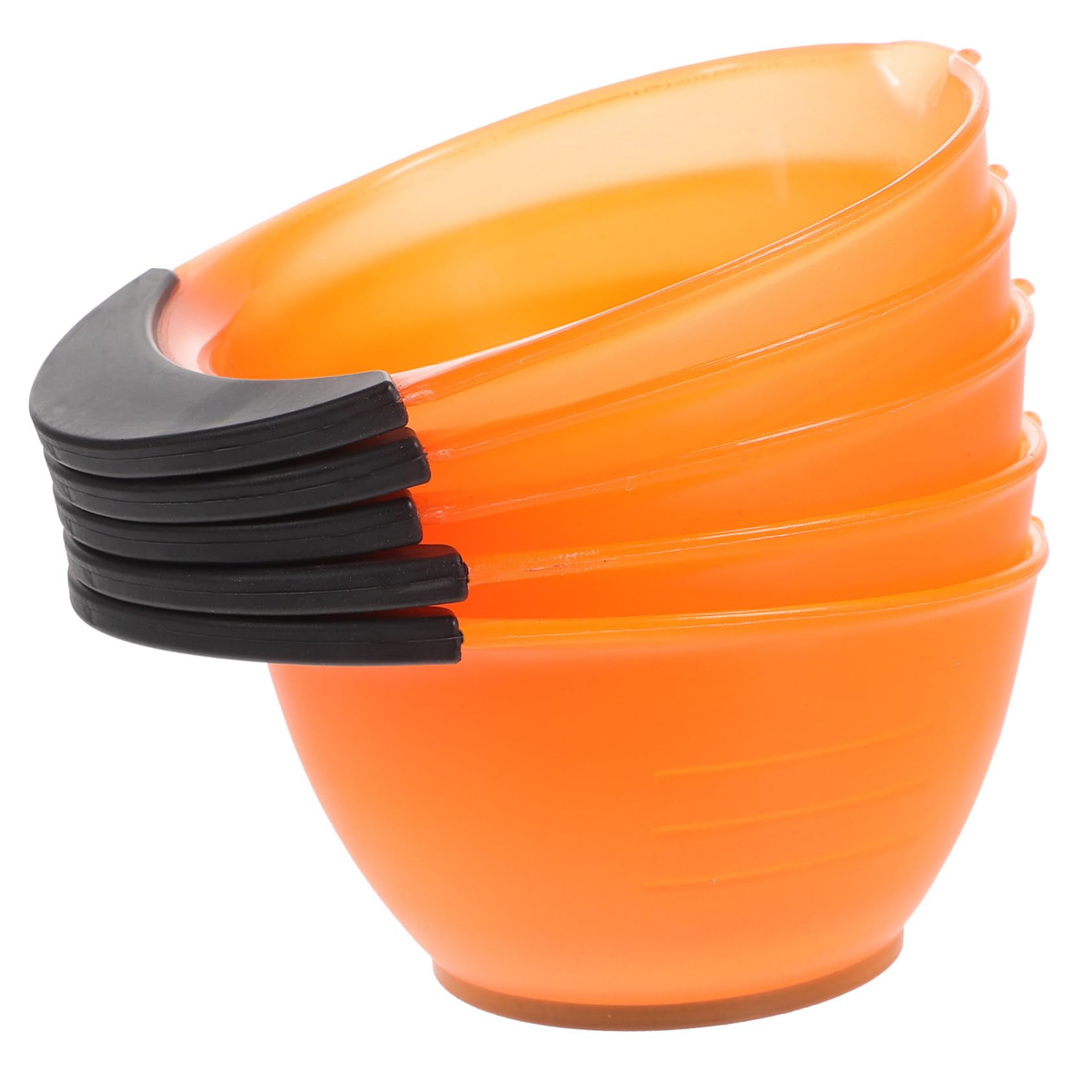 VICASKY Hair Dyeing Bowl Handle 5 Pack Deep Mixing Bowls for Hair for Salon Use Pp Abs