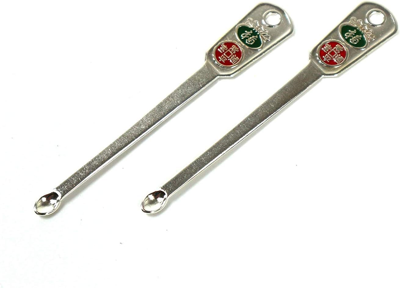 JBS 2p Silver Plated Ear Pick Ear Care Health Care Clean Ears Ear Wax Remover