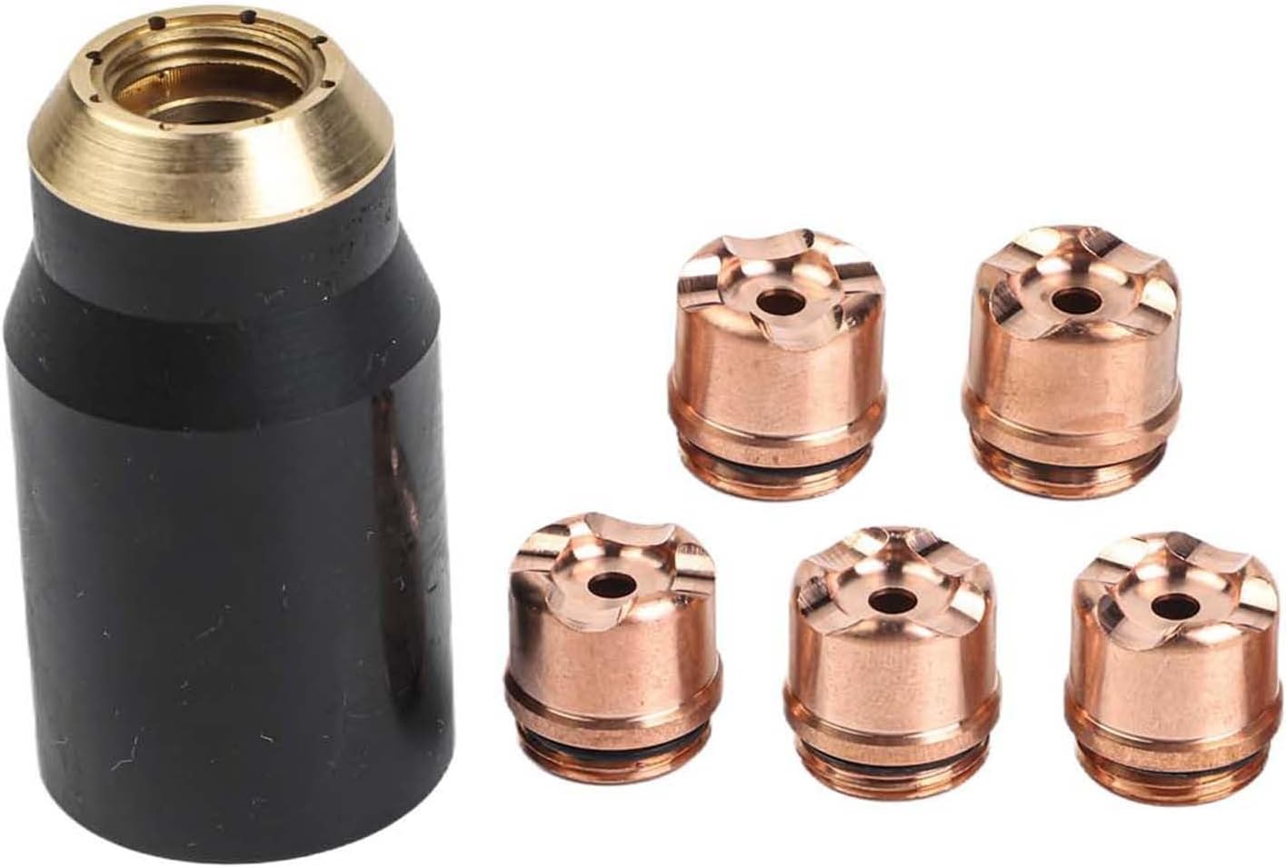 6pcs Plasma Consumables Kit 9-8237 Cap & 5x 9-8235 Shields 50-60A for Thermal Dynamics for cutmaster 52/82/102/152 for sl60 Torch